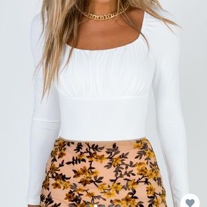 White Princess Polly Bodysuit